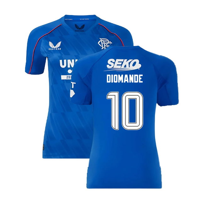 2024-2025 Rangers Home Shirt (Womens) (Diomande 10)-SoccerKits Hub | Buy Soccer Jerseys Online